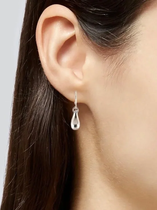 Tiffany & Co. Peretti Teardrop Earrings Sterling Silver - Picture 2 of 9